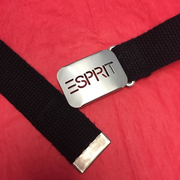 VINTAGE Girls ESPRIT Black & Silver Belt - Picture 5 of 6